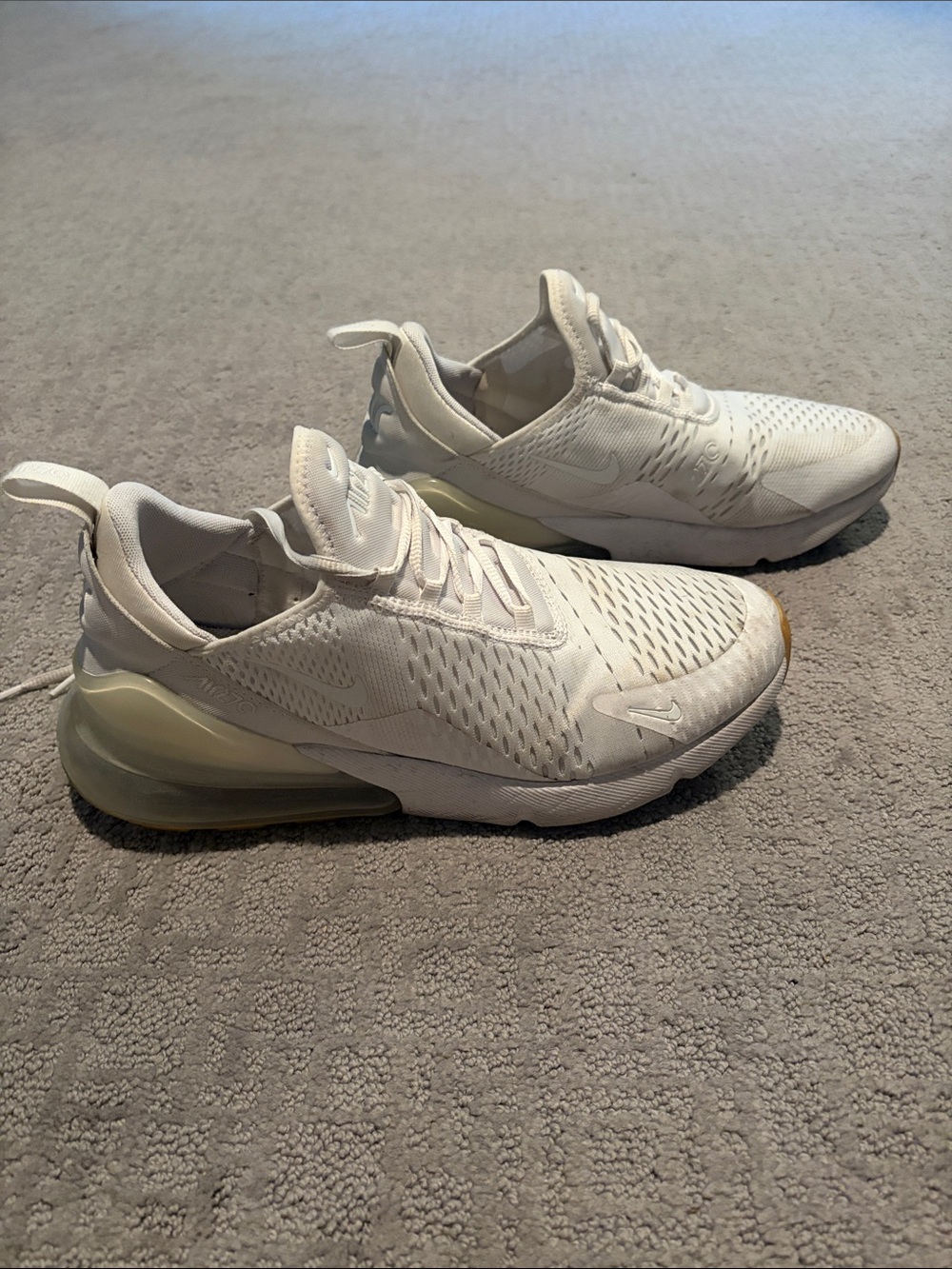 Nike Men's White and Off-White/Light Cream Sneakers